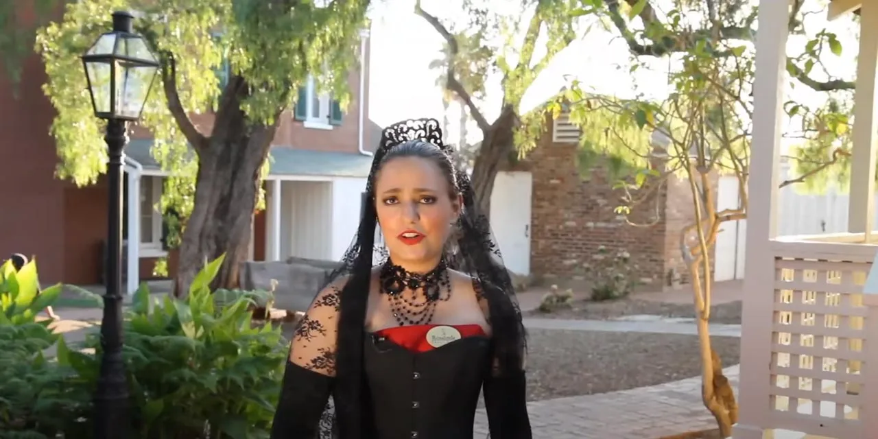 Rosalinda, costumed ghost host